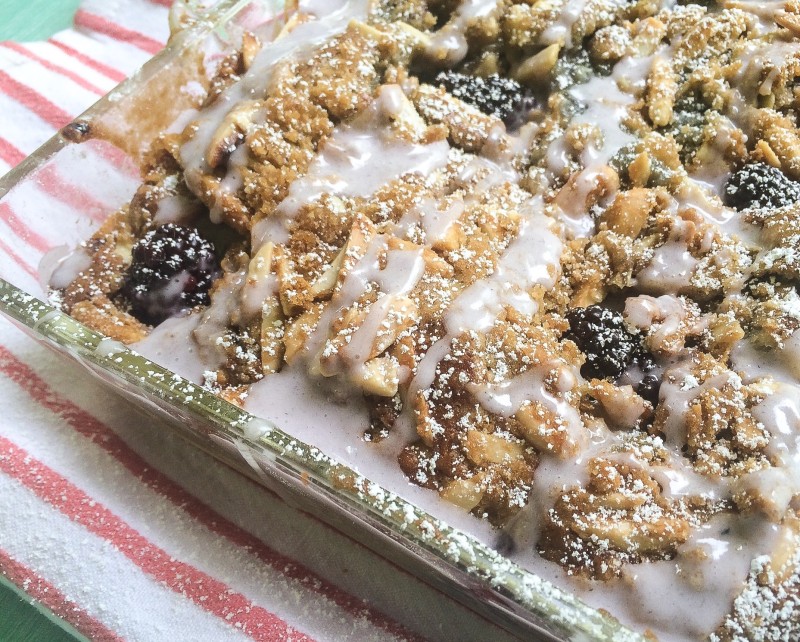 Blackberry Coffee Cake with Almonds