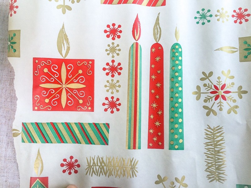 Vintage Christmas Wrap From Portland Goodwill Bins