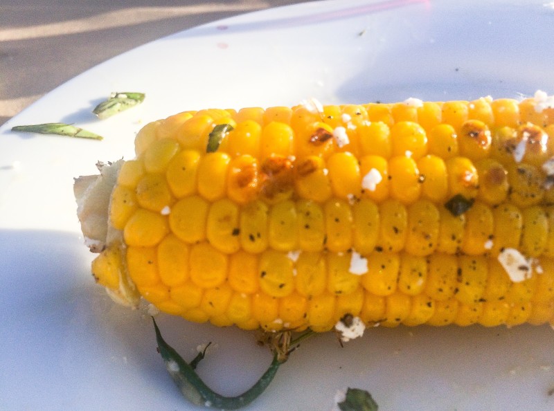 Grilled Corn at Farm Dinner, Portland