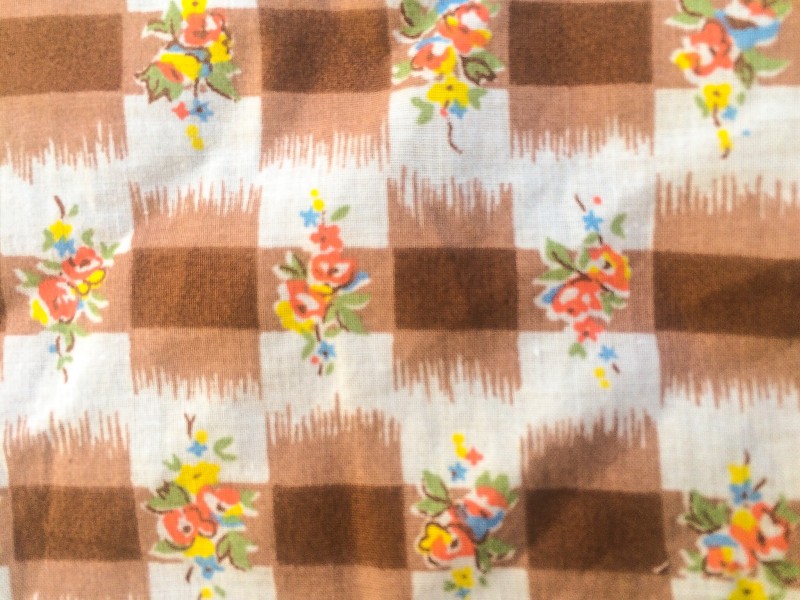 Vintage Fabric for Pumpkin Spice Cake Bread