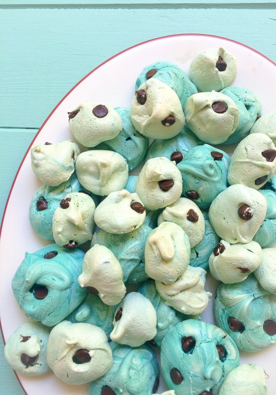 How to Make Perfect Robins Egg Chocolate Chip Meringues