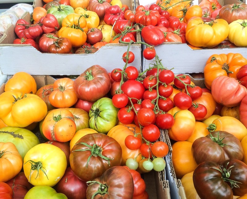 Tomatoes at PSU Farmers Market, Portland