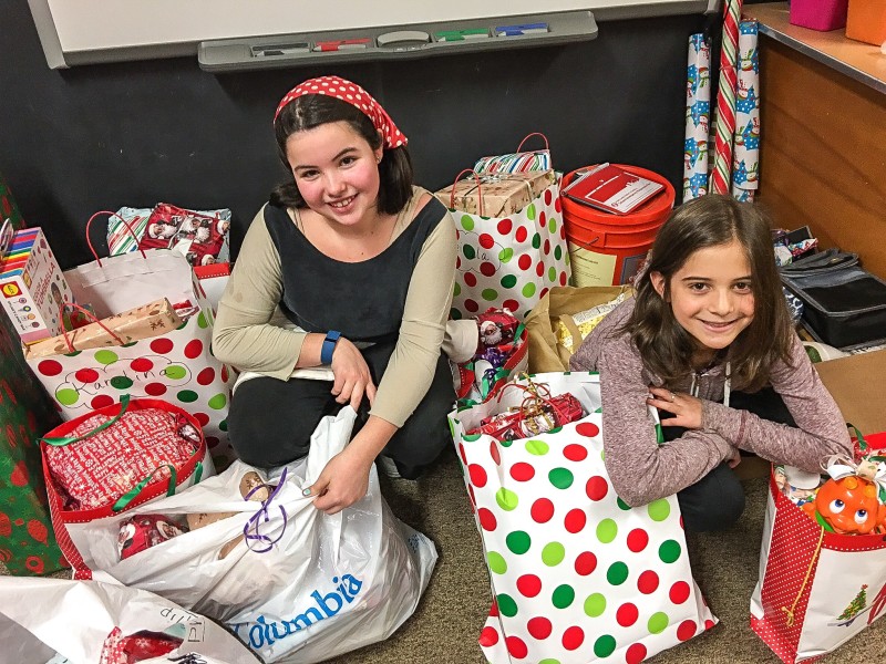 irls Pull together Items for Needy Family