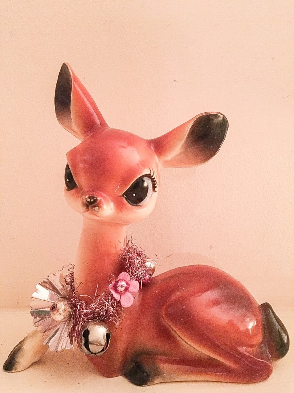 Vintage Deer Holiday Decoration