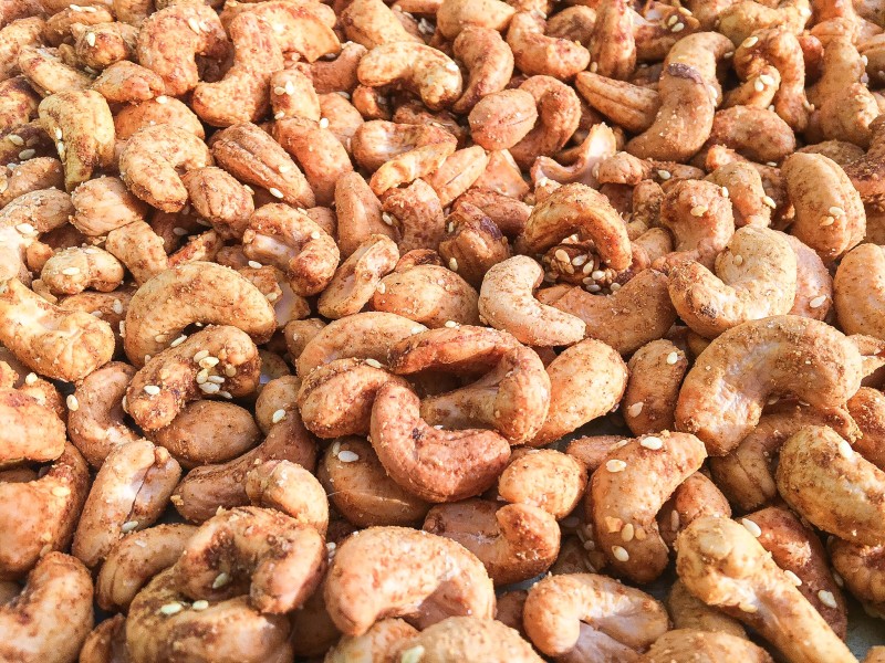 Roasted Curried Cashews for Holiday Food GIft
