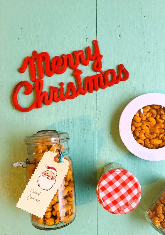 Holiday Food Gifts, Curried Cashews
