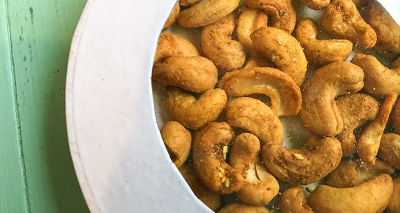 Curried Cashews for Holiday Food Gift