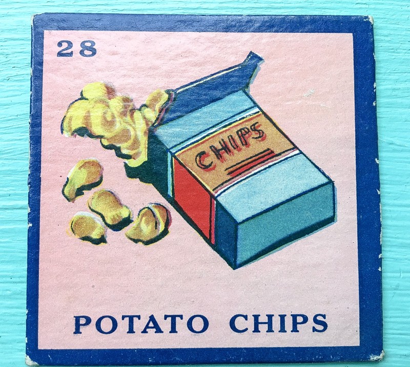Vintage Piece from Old Board Game from Portland Goodwill, Potato Chips
