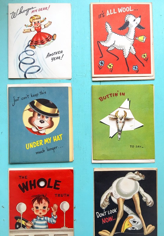 Vintage 50's Cards from Portland Goodwill