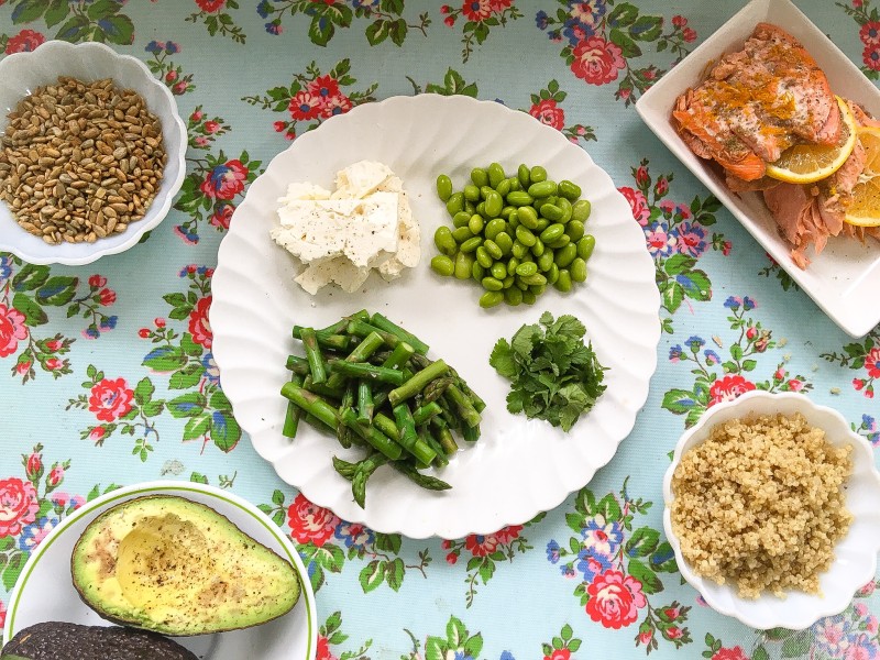 Ingredients for Quinoa Birthday Bowl