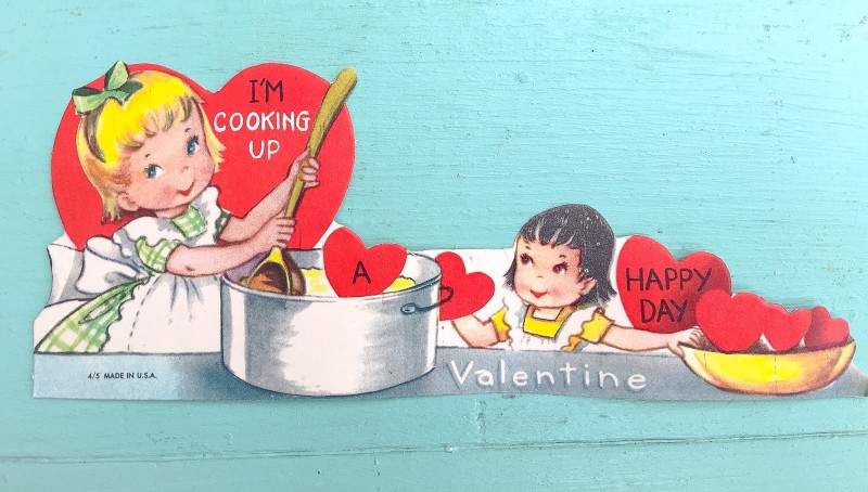 Vintage Cooking Valentine Card