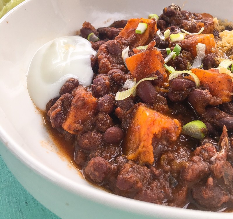 Black Bean Chili with Butternut Squash from Greens Restaurant