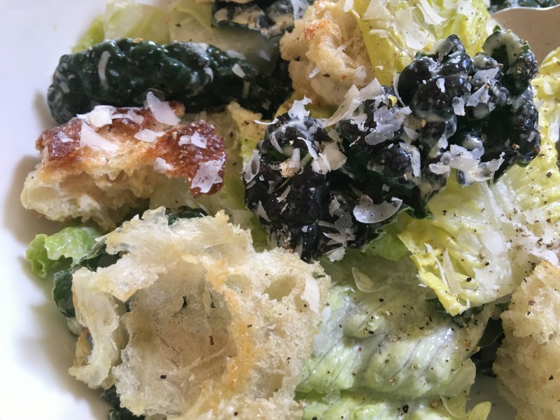 NYT Kale Romaine Caesar Salad
