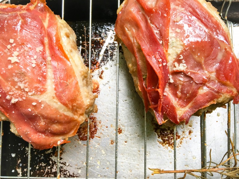 Meatloaf with Manchego and Jamon Serrano