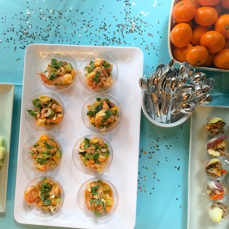 Appetizer Tips, Party, Roasted Shrimp, Avocado and Cantaloupe Appetizers for Baby Shower