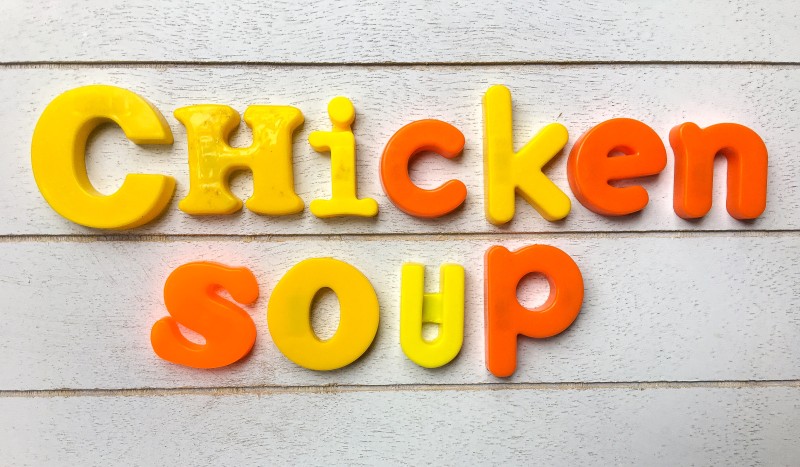 vintage letters chicken soup