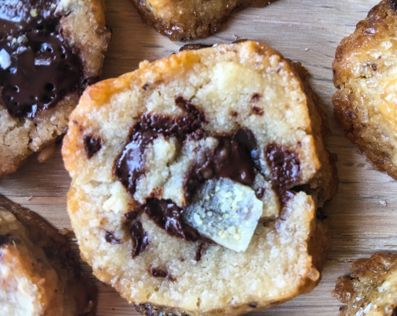 Salted Chocolate Chunk Shortbread Cookies NYT
