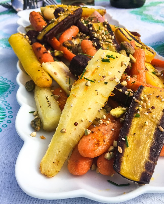 Carrots with Tangerine and Pistachio