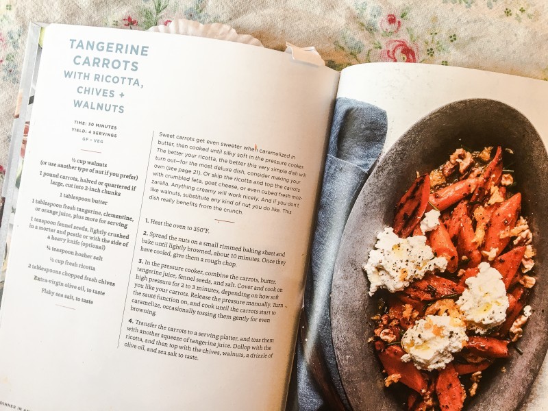 Cooking in an Instant Cookbook Carrots