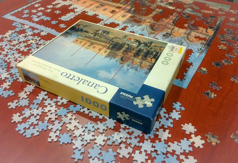 jigsaw puzzle in waiting room