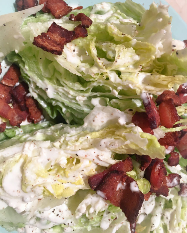Wedge Salad with Bacon
